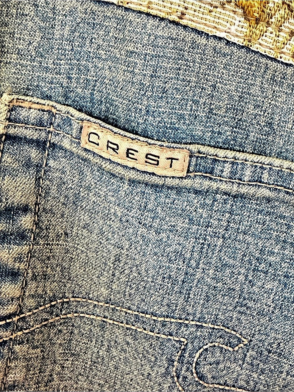 Vintage Crest The Collection Floral Boot Cut Jeans Plus Y2K Size 21/22 Boho - Picture 12 of 13